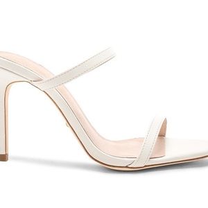 RAYE white leather heels sz 7.5